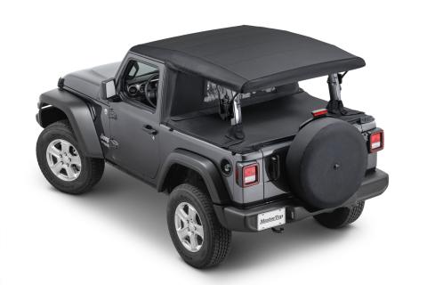 Wind Stopper Plus/Tonneau Cover Ultimate Combo 2018-2024  Jeep JL Wrangler 2Dr Soft Top Models MasterTwill MasterTop