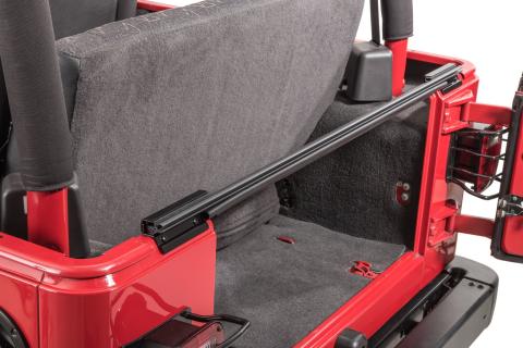 Jeep TJ/YJ Replacement Tailgate Bar For 87-06 Wrangler TJ/YJ Black MasterTop