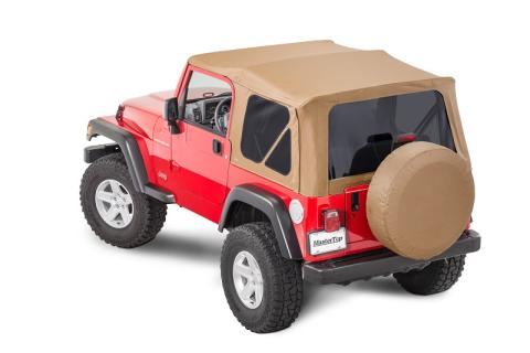 Jeep Full Hardware Top No Doorskins Tinted Glass For 97-06 Jeep Wrangler Spice Diamond MasterTop