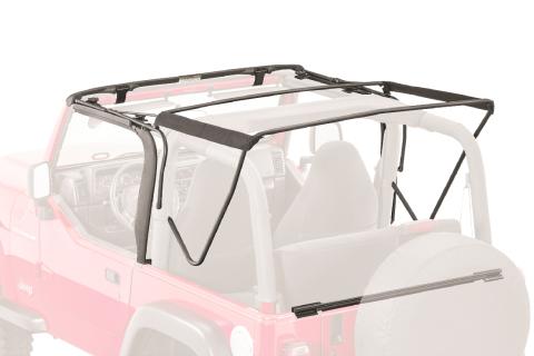 Jeep Full Hardware Top No Doorskins Tinted Glass For 97-06 Jeep Wrangler Black Diamond MasterTop