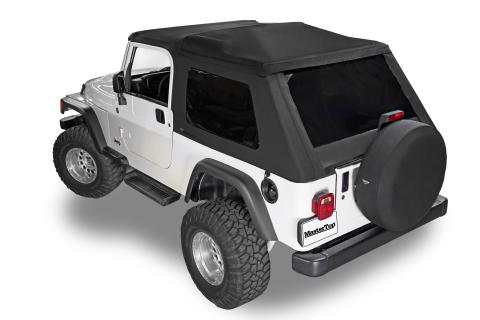 Fast Back Fabric Only Repl. Top No Doorskins Tinted Glass 04-06 LJ Unl. Jeep Wrangler MasterTwill MasterTop