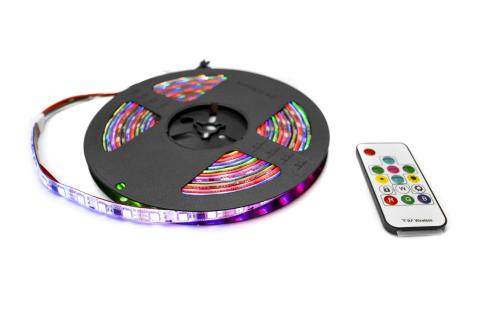 24ft 8-Meter 5050 RGB Chasing Function Strip Lighting and Controller IP67 Rated with Weatherproof Sleeve