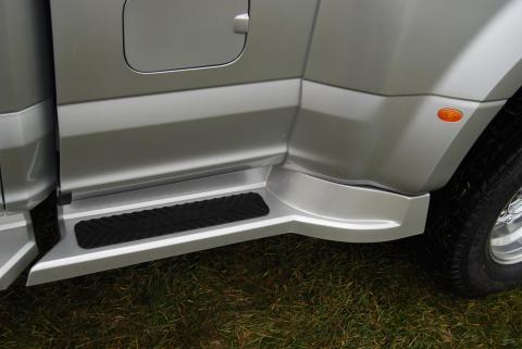 Running Boards Glastep Custom Molded Fiberglass 17-18 Ford 250 Sd/350 Sd Long Bed Duallys Fiberglass Gray Owens Products