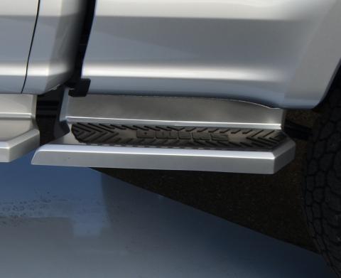 Running Boards Glastep Custom Molded Fiberglass 17-18 Ford F250 Sd/F350 Sd Short Beds Fiberglass Gray Owens Products