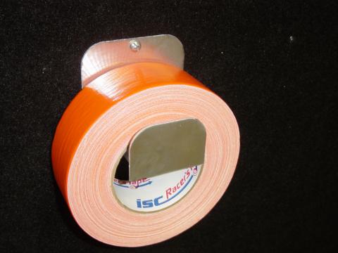 RaceMates Tape Holder / Single Roll / Smooth Mill Finish Aluminum / Owens Products