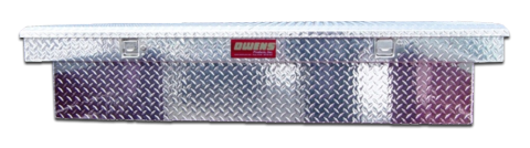 Truck Tool Box Garrison Series Crossover Style / Mid Size / Diamond Tread Aluminum / Bright Polished / Owens Products