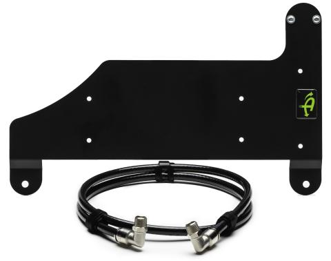 Jeep JL Air Compressor Mount And Connection Kit For 18-25 Jeep Wrangler JL Under Pass Seat for ARB Dual Air Compressor Black UP Down Air