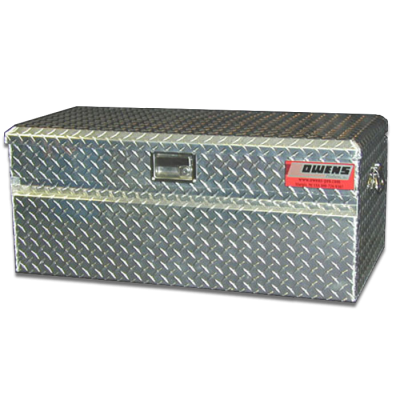Truck Jeep Tool Box Garrison Series Utility Chest / 36 Inch / Diamond Tread Aluminum / Bright Polished / Owens Products