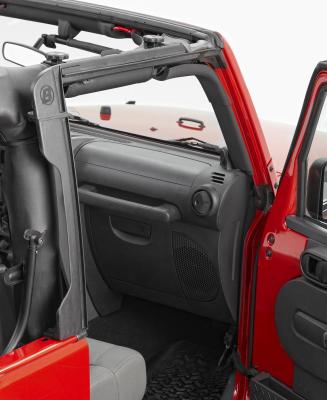 Jeep Door Surrounds For Jeep 2007-2018 Wrangler JK 2 Door Black Polypropylene Bestop
