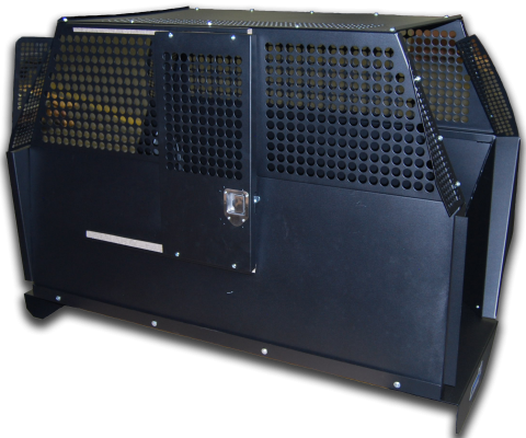 Dog Crate Professional K9 Series Tahoe Rear Seat Insert / 64 W x 31 D x 45.5 H / 2015-Current Chevrolet Tahoe / Mill Finish Aluminum / Owens Products