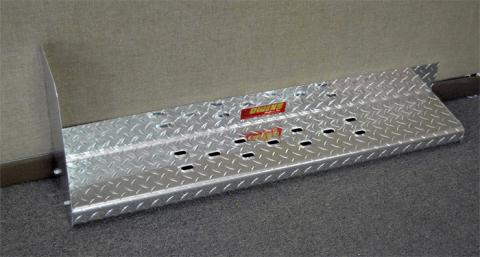 Running Boards Owens Commercial Diamond W/ Stone Guard With Star Burst Grip 97-23 Chevrolet Express/GMC Savana Van Cutaway 4 Inch Riser Aluminum Owens Products
