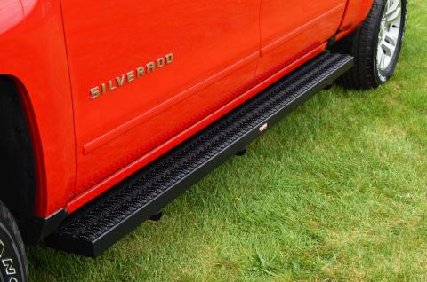 Running Boards Grip Strut Commercial 15-18 Silverado/Sierra 1500 Full Size 07-14 2500/3500 Except 11 Plus Diesel Crew Cab Aluminum Textured Black Owens Products