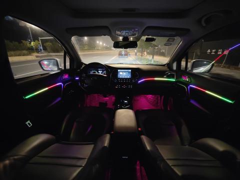LED Interior Ambient 10-Piece RGBW Multicolor Ultra-Flow Series ColorSmart 2-Door Vehicle Complete Kit 