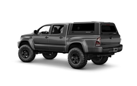 Tacoma Truck Bed Cap SmartCapEVOa Adventure Matte Black For 05-15 Toyota Tacoma 5 Foot Short Bed RSI SmartCap
