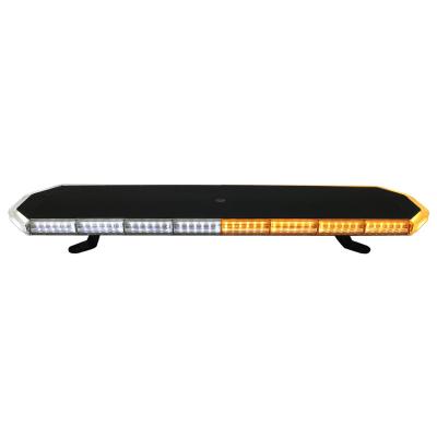 LoPro 30in Mid-Size White and Amber Strobing Wig Wag Mini Bar with Multifunction Dynamic Control Box Bolts to Headache Racks