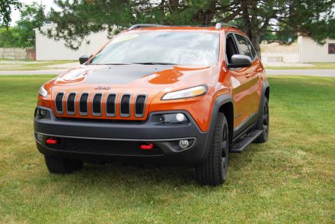 Running Boards Owens Fusion Step Textured Black Powder Coat 14-17 Jeep Cherokee-Trailhawk Aluminum Textured Black Owens Products