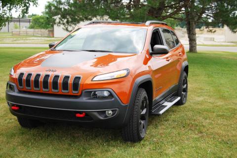 Running Boards Owens Fusion Step Textured Nickel Powder Coat 14-17 Jeep Cherokee-Trailhawk Aluminum Textured Nickel Owens Products