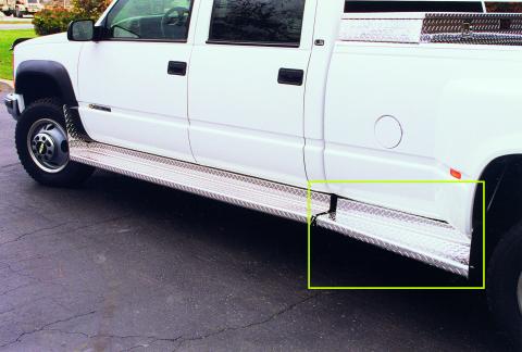 Running Boards Classicpro Series Diamond 2 Inch 88-98 Chevrolet/GMC CK 8 Ft Long Bed 2 Inch Riser Aluminum Owens Products