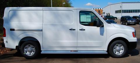 Running Boards Classic Series Extruded 2 Inch 12-21 Nissan NV Full Size Van W/O Mudflaps Aluminum Bright Owens Products