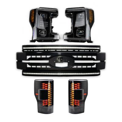 Essential Series Headlight/DRL Grille/Taillight 3pc Bundle 17-19 Ford Super Duty OLM Outside Line Motoring