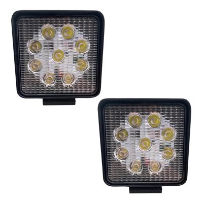 Street Series 4 Inch Square LED Work Spot Light 27W/1755 Lumen Pair Race Sport Lighting