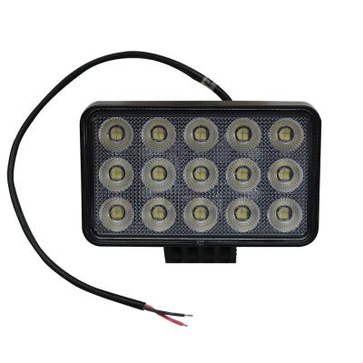 6 x 3.75in 60-Watt Rectangle IQ Series Auxiliary LED Flood Beam Light - Industrial Grade Quadruplex Optical System