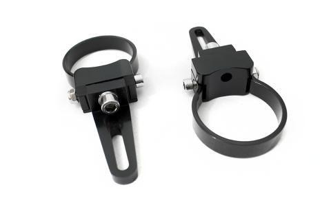 2.0 inch 51mm Universal Black Light Bar Clamp With Stainless Steel Screw Pair Race Sport Lighting