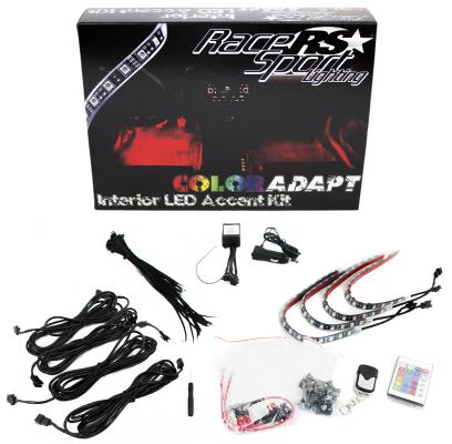 RGB LED Flexible Interior Kit with Key Card RGB Remote ColorADAPT Adaptive Race Sport Lighting