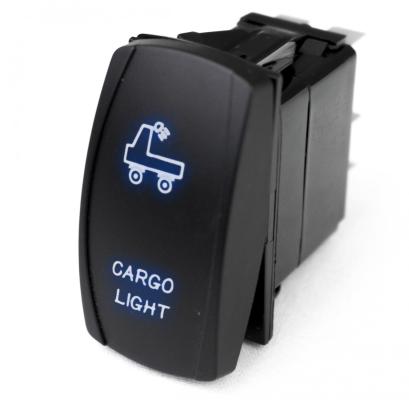 LED Rocker Switch w/ Blue LED Radiance Cargo Light Race Sport Lighting