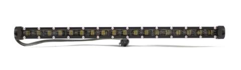 20 Inch 5w LoPro Ultra Slim LED Light Bar with Amber Marker Running Light Function 90w Includes Rocker Switch Harness Race Sport Lighting