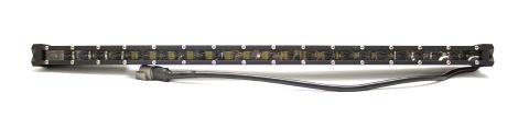 26in 5w LoPro Ultra Slim LED Light Bar with Amber Marker Running Light Function 120w Includes Rocker Switch Harness Race Sport Lighting