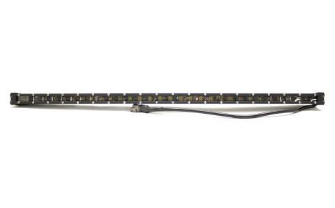 32 Inch 5w LoPro Ultra Slim LED Light Bar with Amber Marker and Running Light Function 150w Includes Rocker Switch Harness Race Sport Lighting