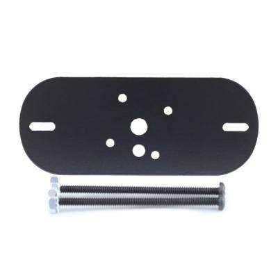 Grill Back Mounting Plate for Marker Strobe Surface Mount Light Heads Black Powder Coated Steel Race Sport Lighting