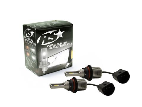 9007 Plug N Play Super LUX LED Replacement Bulbs 1,900 LUX Max Output PNP Series Race Sport Lighting
