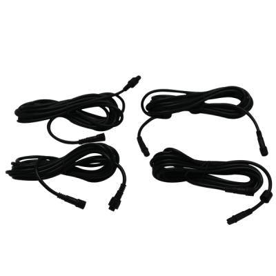4-Pack of 9 Foot (2.7 meters) Extension Cable for RGBW Smart Rock Light Kits Race Sport Lighting