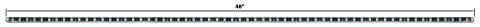 Spare 48 Inch RGB Aluminum Channel rail light for RSUKIT Race Sport Lighting