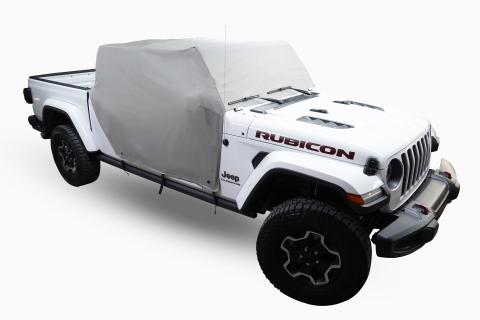 Gladiator Cab Cover Gray Denim For 20-2024 Gladiator 4 Dr All Hardware Removed Mastertop