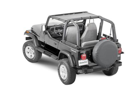 Jeep YJ Mesh Bimini Top ShadeMaker For 87-95 Wrangler YJ Black MasterTop