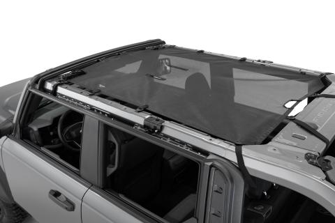 Freedom Mesh Bimini Top Plus For 2020-Up Ford Bronco 4 Door Black Mastertop