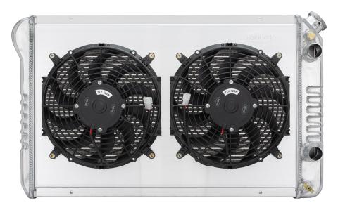 82-92 Camaro Firebird LS Swap Radiator With Dual 12 Inch Fan Kit Cold Case Radiator