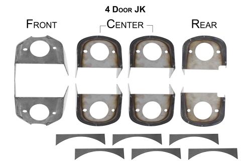 Rust Buster 2007-2018 Jeep Wrangler Unlimited JKU Frame Body Mounts RB5057