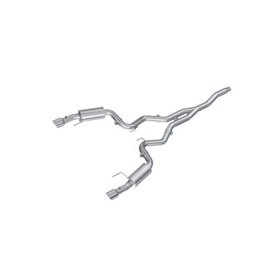3 Inch Cat Back Exhaust System For 15-2018 Ford Mustang 2.3 EcoBoost and 19-Up Ford Mustang 2.3L EcoBoost Dual Split Rear Street Version 4.5 Inch Tips T409 Stainless Steel MBRP