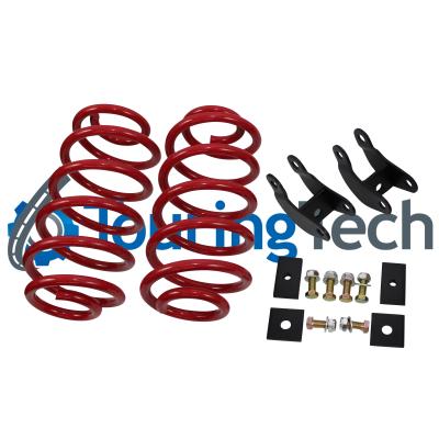 Rear Lowering Springs 3.0 Inch w/ Rear Shock Extenders 07-19 Escalade/ESV 07-13 Escalade EXT 07-13 Avalanche 07-14 Suburban 1500 07-19 Tahoe 07-19 Yukon 07-13 Yukon XL 1500