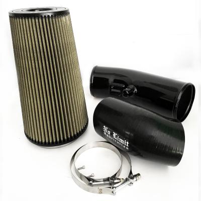 6.7 Cold Air Intake 11-16 Ford Super Duty Power Stroke Black PG7 Filter Stage 2 No Limit Fabrication