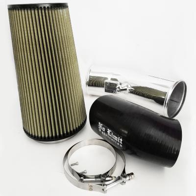 6.7 Cold Air Intake 11-16 Ford Super Duty Power Stroke Polished PG7 Filter Stage 2 No Limit Fabrication