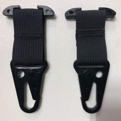 PALS/MOLLE Acetal T-Bar w/ Powdercoated Steel HK Hook Pair Black Bartact