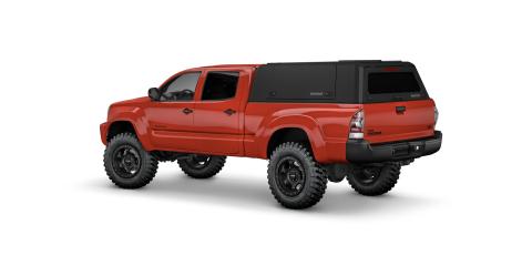 Tacoma Truck Bed Cap SmartCapEVOa Adventure Matte Black For 05-15 Toyota Tacoma 6 Foot Standard Bed RSI SmartCap
