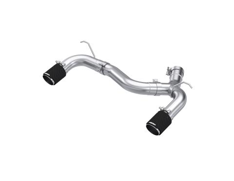 2017-2021 BMW M240i 3.0L 3.0 Inch Axle-Back Dual Rear Exit T304 Stainless Steel with Carbon Fiber Tips MBRP