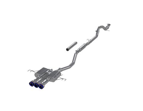 2024 Acura Integra Type-S 2.0L 3 Inch Cat-Back Exhaust System, Armor Pro T304 Stainless Steel Triple Center Outlet with Burnt End Tips, Active Exhaust, MBRP