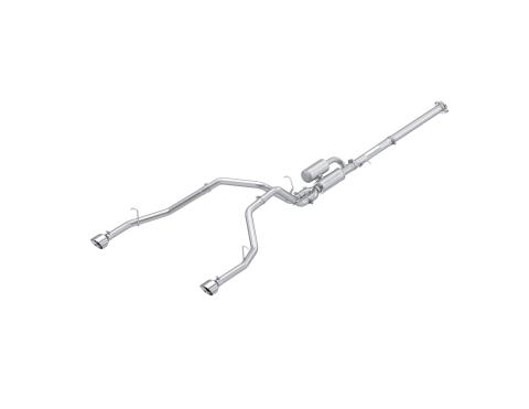 2025 Ram 1500 3.0L SST SO Armor Pro 3 inch Cat-back 2.5 Inch Dual Split Rear Exhaust with Polished Tips MBRP